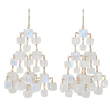 Load image into Gallery viewer, New Temple Earring Moonstone
