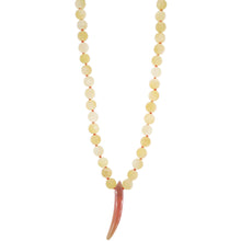 Load image into Gallery viewer, Rockhound Candy Necklace Selenite & Hydrogrossular Garnet