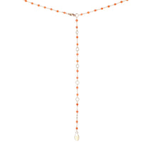 Load image into Gallery viewer, Sacred Strand Satin Necklace Coral
