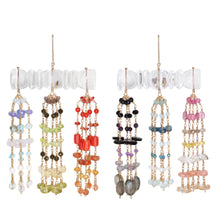 Load image into Gallery viewer, Byzantine Candy Bar Earrings Carved Quartz & Elemental Stones