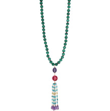 Load image into Gallery viewer, Sundial Sautoir in Malachite, Sapphire & Turquoise