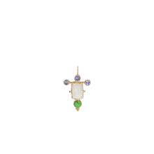 Load image into Gallery viewer, 14k New Viaggio in Moonstone, Green Copper Turquoise & Tanzanite