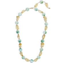 Load image into Gallery viewer, Sybil Collar in Green Angelite Cat’s Eye & Citrine