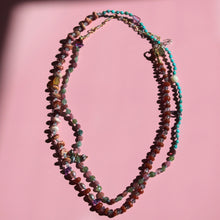 Load image into Gallery viewer, Patchwork Gemstone Necklace Natural