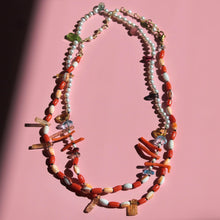Load image into Gallery viewer, Patchwork Gemstone Necklace Heat