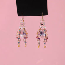 Load image into Gallery viewer, Gem Lock-It Earring Rose Quartz, Gemstones & Sapphire
