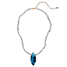 Load image into Gallery viewer, Rockhound Necklace Electric Chrysocolla & Prasiolite