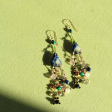Load image into Gallery viewer, Shibori Sapphire Earring
