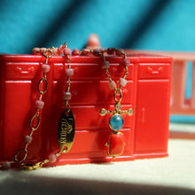 Load image into Gallery viewer, 14k Sacred Charm Viaggio Moissanite, Apatite & Coral