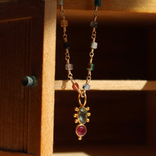 Load image into Gallery viewer, 14k New Spur Green Sapphire & Ruby
