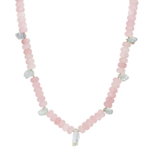Load image into Gallery viewer, Sun Dial Necklace Rose Quartz
