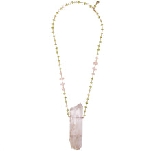 Load image into Gallery viewer, Large Gemstone Specimen on a Strand of Sphene &amp; Morganite  in 14k Gold Fill.
