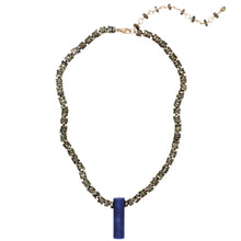 Load image into Gallery viewer, Rockhound Candy Necklace Denim Quartz &amp; Pyrite
