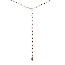 Load image into Gallery viewer, Sacred Strand Satin Necklace Black Spinel
