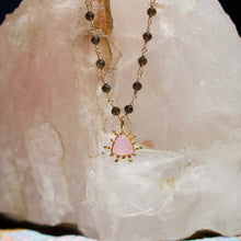 Load image into Gallery viewer, 18k Sacred Charm Rose Quartz Talisman
