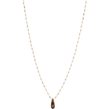 Load image into Gallery viewer, Pyrite &amp; Dravite Tourmaline Drop Necklace
