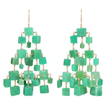 Load image into Gallery viewer, New Temple Earring Chrysoprase
