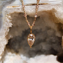 Load image into Gallery viewer, 18k Sacred Charm Drop Moissanite
