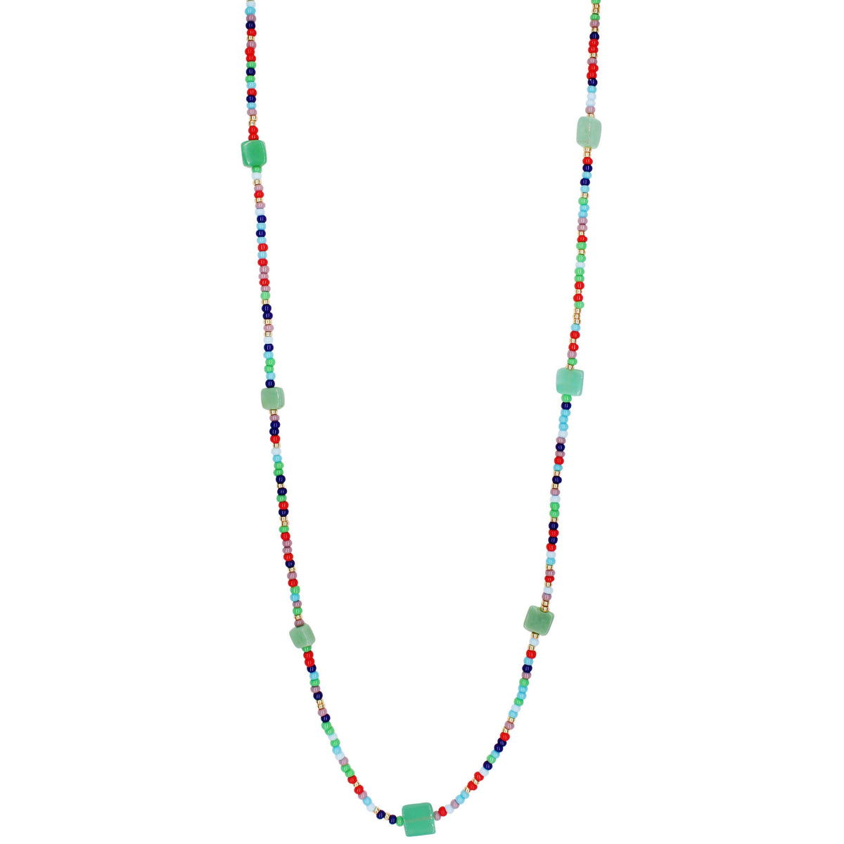 Layered Meaning Necklace Chrysoprase