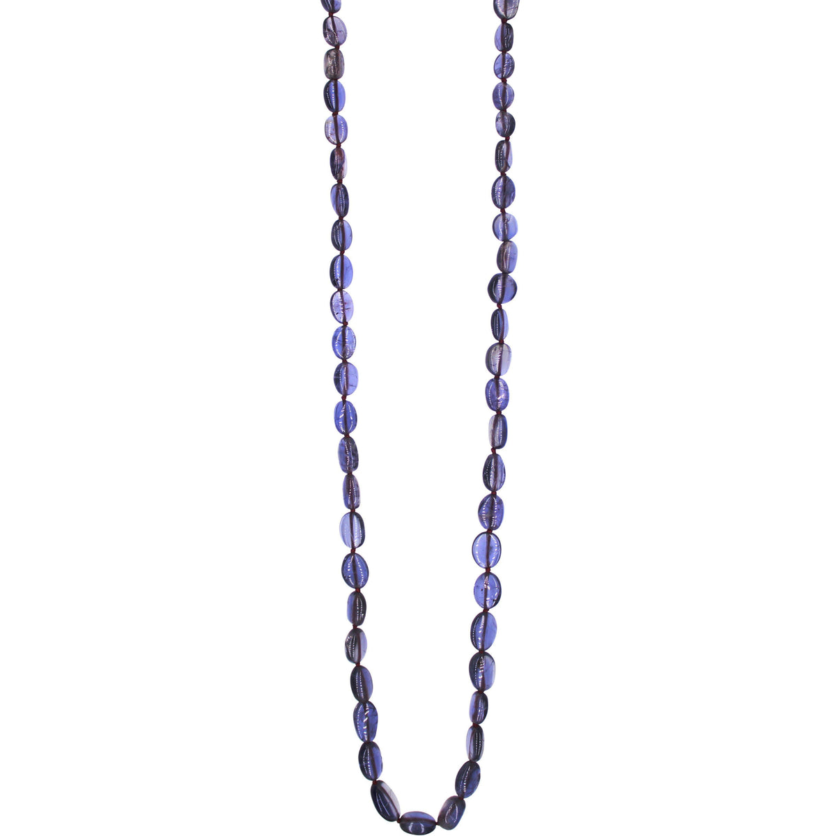 Gem Knotted Iolite Strand