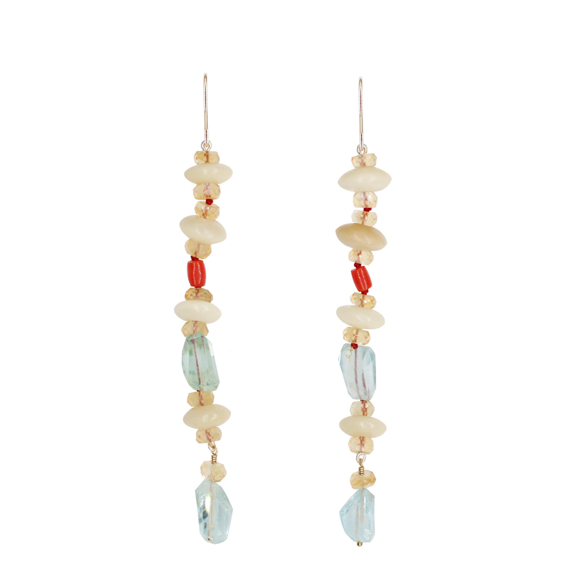 Stick Earring Aquamarine
