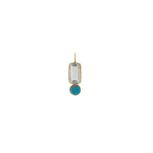 Load image into Gallery viewer, 14k Charm Exclamation in Topaz &amp; Apatite
