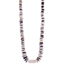 Load image into Gallery viewer, Rockhound Candy Necklace Wapum Shell and Morganite
