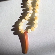 Load image into Gallery viewer, Rockhound Candy Necklace Selenite &amp; Hydrogrossular Garnet
