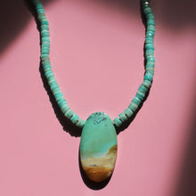 Load image into Gallery viewer, Rockhound Necklace Petrified Opalized Wood &amp; Amazonite
