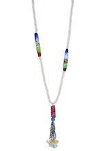 Load image into Gallery viewer, Sundial Sheila Sautoir Glass, Clear Quartz &amp; Gemstones
