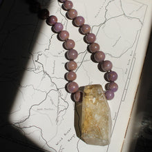 Load image into Gallery viewer, Made-to-Order Rockhound Necklace Citrine &amp; Phosphosiderite
