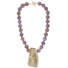 Load image into Gallery viewer, Made-to-Order Rockhound Necklace Citrine &amp; Phosphosiderite
