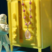 Load image into Gallery viewer, 14k Tear Drop Rose Quartz
