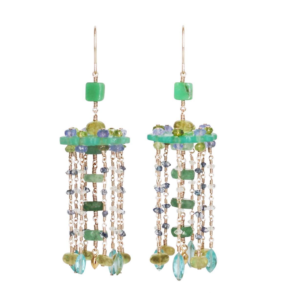 Chalcedony Shower Earring