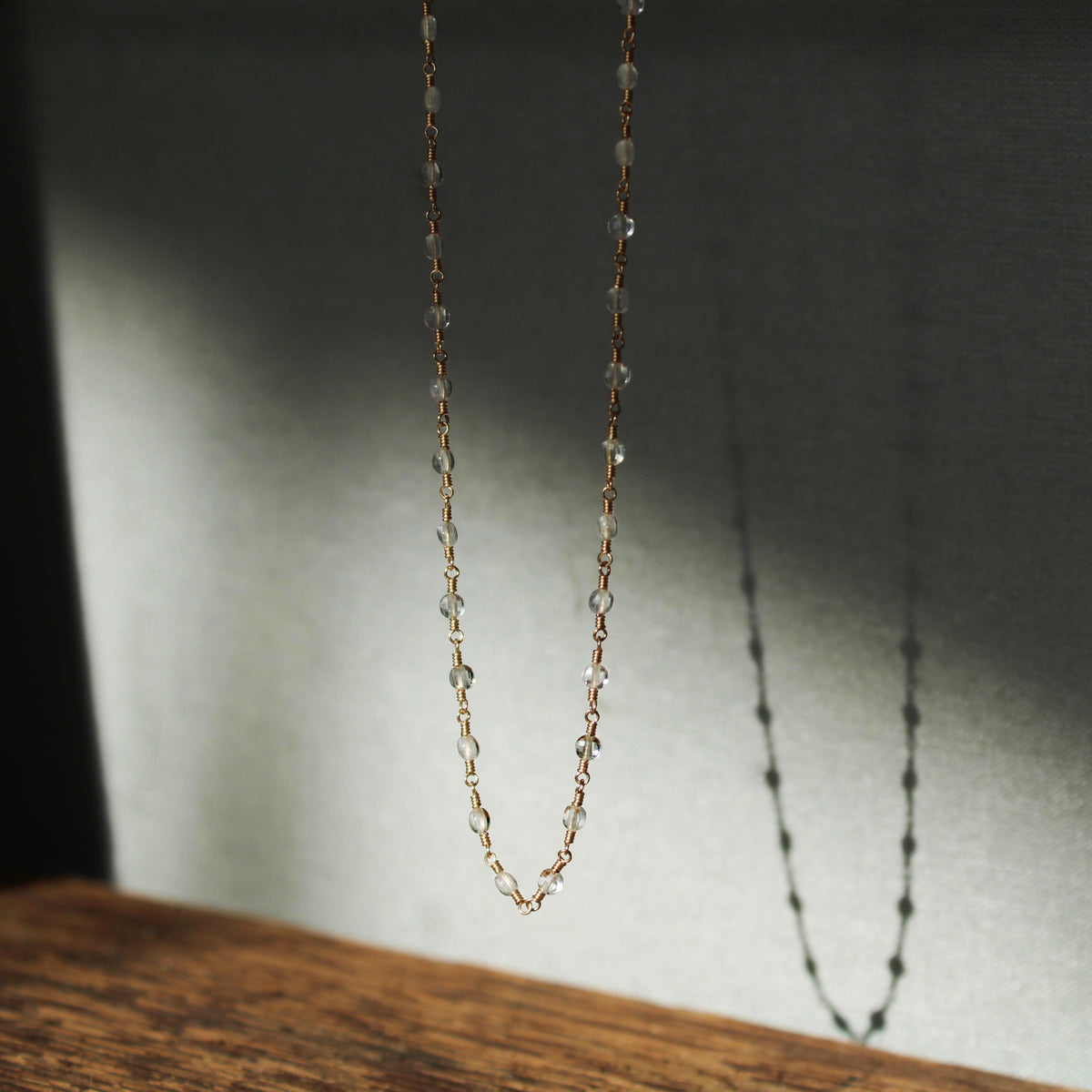 Sacred Strand Crystal Quartz Coin