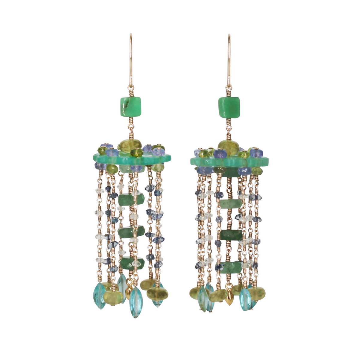 Chalcedony Shower Earring