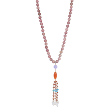 Load image into Gallery viewer, Sundial Sautoir in Rhodonite, Sapphire &amp; Moonstone
