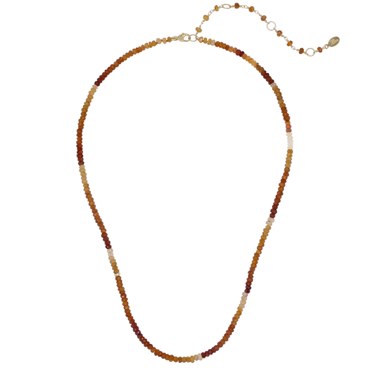 Simple Strand Necklace Hessonite