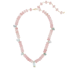 Load image into Gallery viewer, Sun Dial Necklace Rose Quartz
