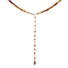 Load image into Gallery viewer, Simple Strand Necklace Hessonite
