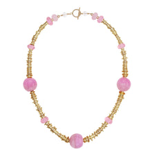 Load image into Gallery viewer, Sheila Glass Necklace Pink
