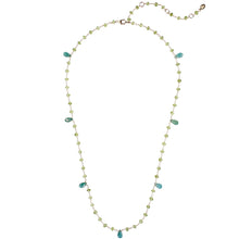 Load image into Gallery viewer, Gem Stations Necklace Grandidierite &amp; Peridot
