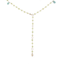 Load image into Gallery viewer, Gem Stations Necklace Grandidierite &amp; Peridot
