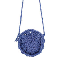 Load image into Gallery viewer, Maria La Rosa Arnica Irisé Crochet Bag in Pale Blue

