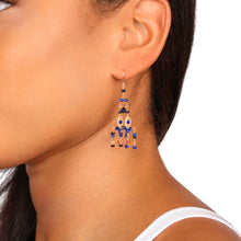 Load image into Gallery viewer, Mini Waterfall Sapphire Earring
